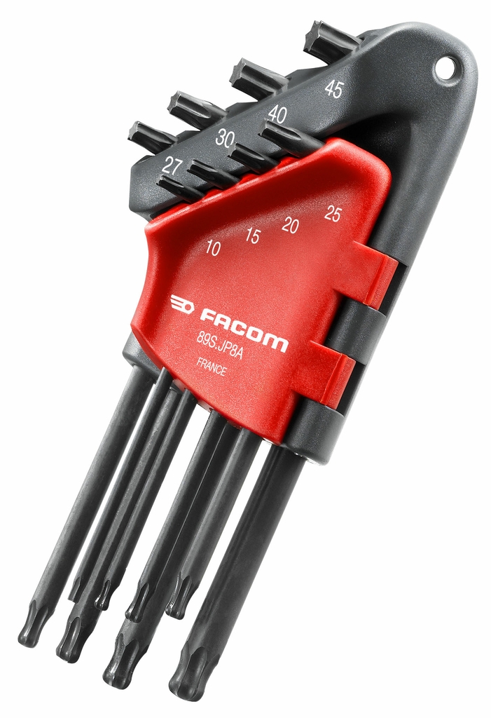  Jeu de clés mâles longues tête sphérique Torx T10 -T45 89S.JP8A 