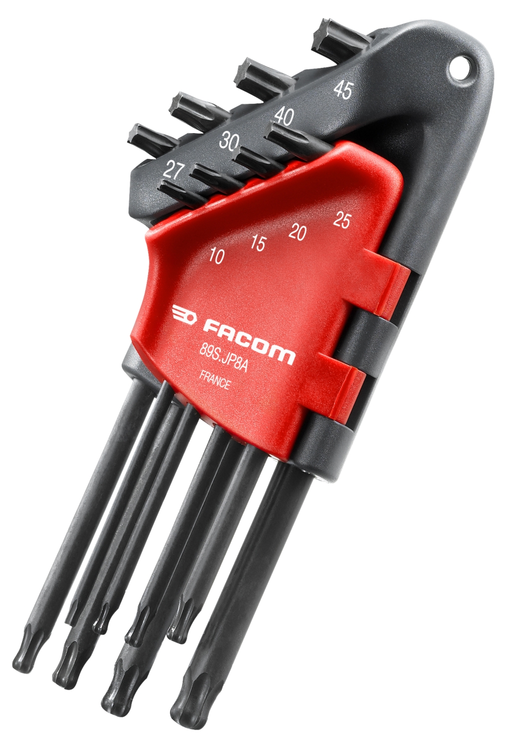  Jeu de 8 clés mâles coudées Torx T10 à T45 89S.JP8APF 