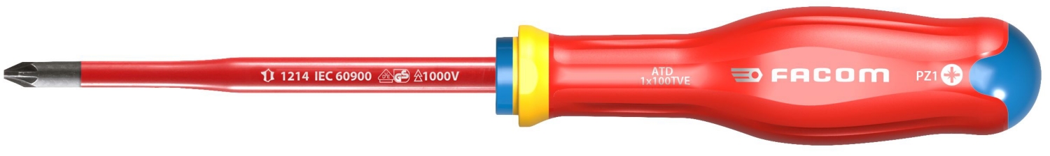 Tournevis Protwist Inox pour vis cruciforme Pozidriv isolé Facom
