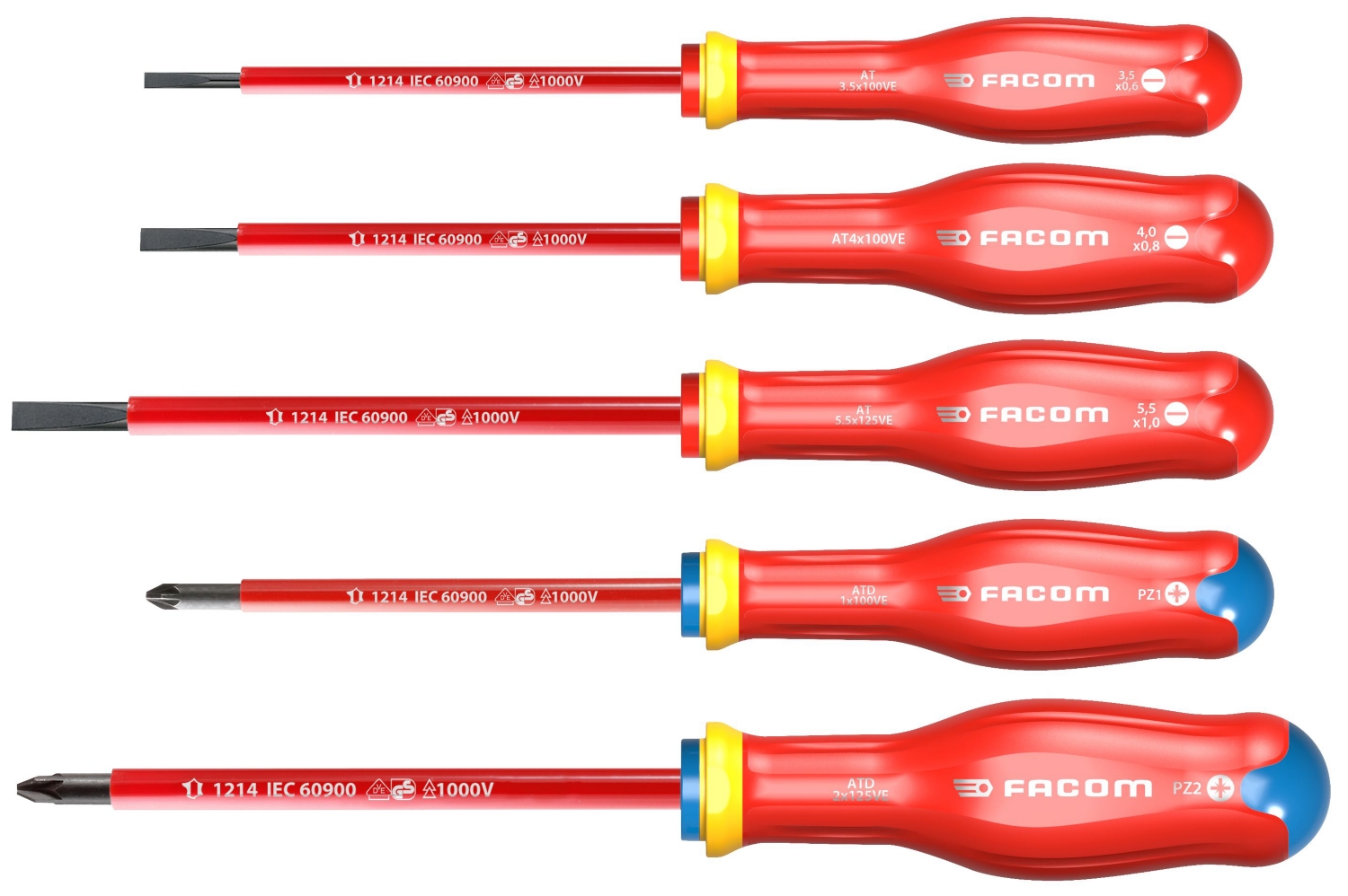 Jeu de tournevis Protwist isolé 1000 V ATD.J5VE Facom