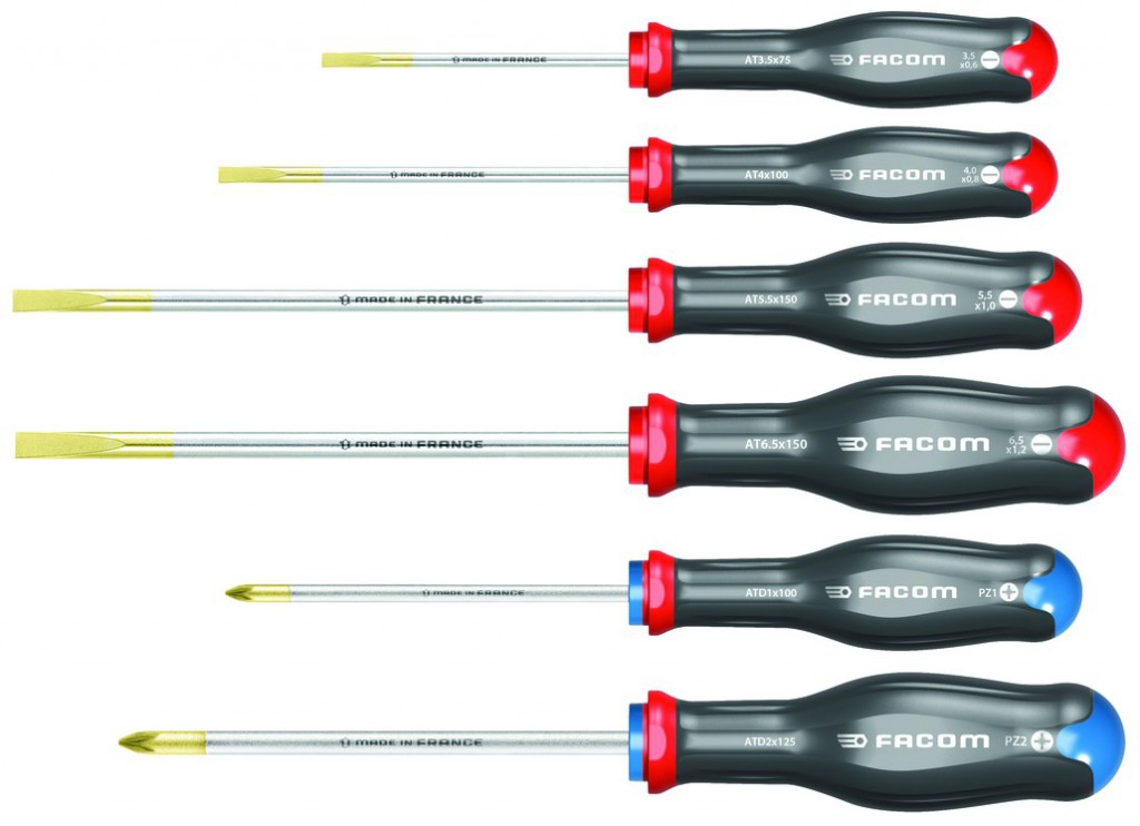  Jeu de 6 tournevis Protwist lame ronde ATD.J6PB 