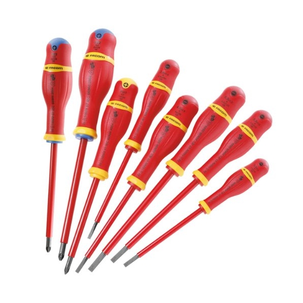  Jeu de 8 tournevis Protwist - Isolés 1000 V - AT.VE ATD.J8VE 