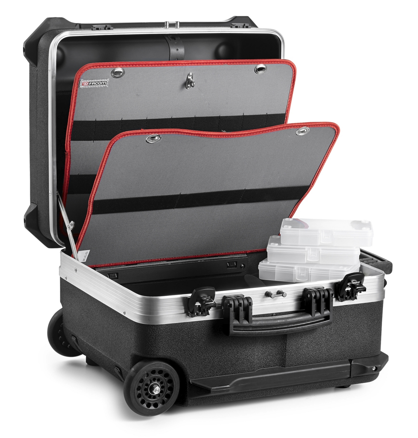 Valise de maintenance à roulettes + sélection électricien de 14 pcs - FACOM  FRANCE