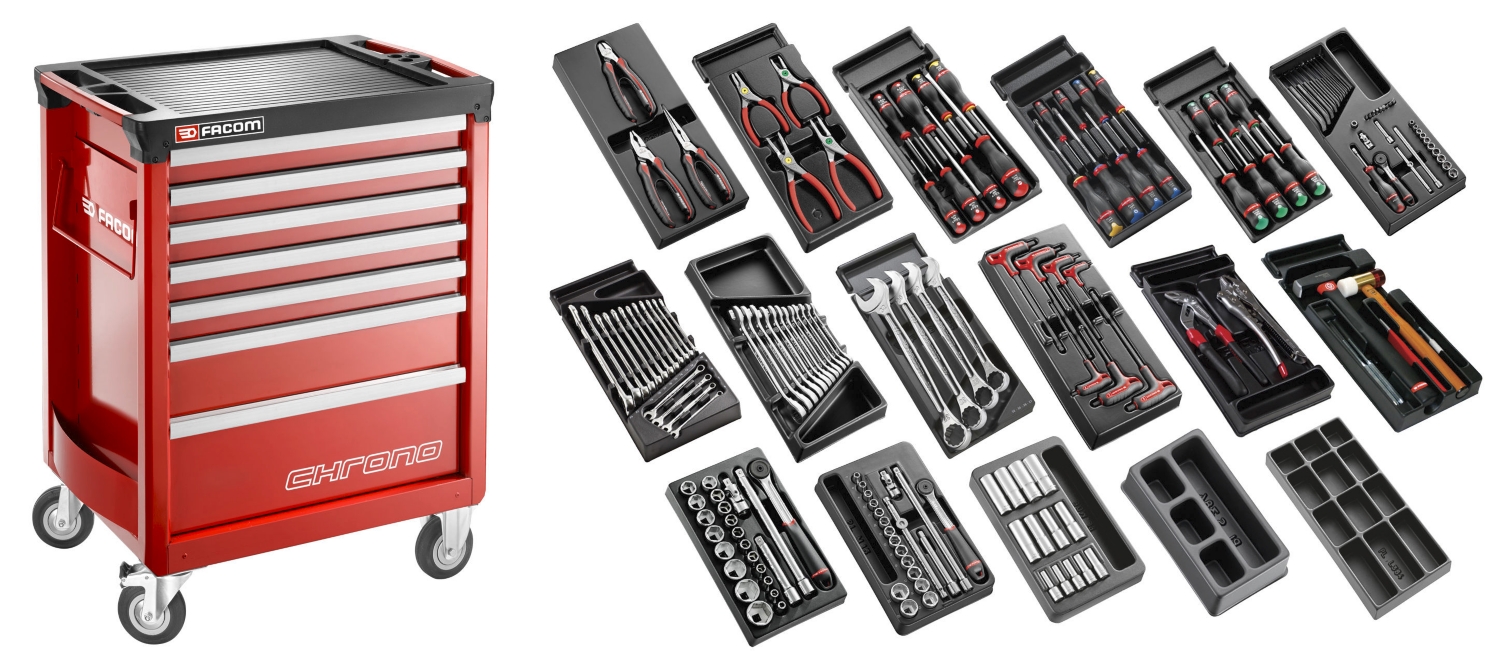 Sélection tous métiers 166 outils CM.166 Facom