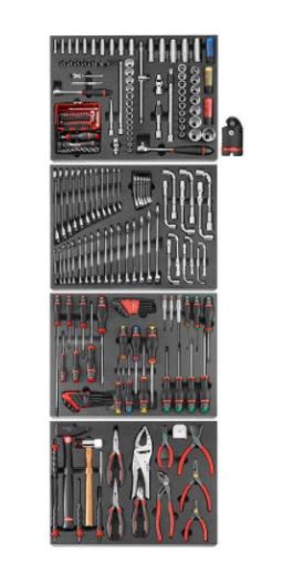 Composition de 4 modules mousse pour servantes de largeur M3 CM.LPF Facom