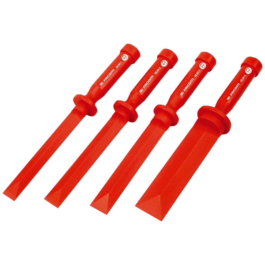 Jeu de 4 grattoirs en plastique 19 à 38 mm