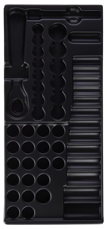 Plateau vide pour module de douilles et accessoires 3/8" métriques Expert