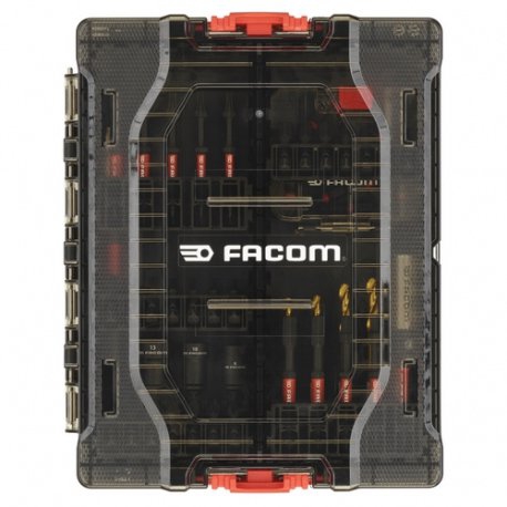 Coffret de vissage 50 embouts impacts et accessoires 1/4" Facom