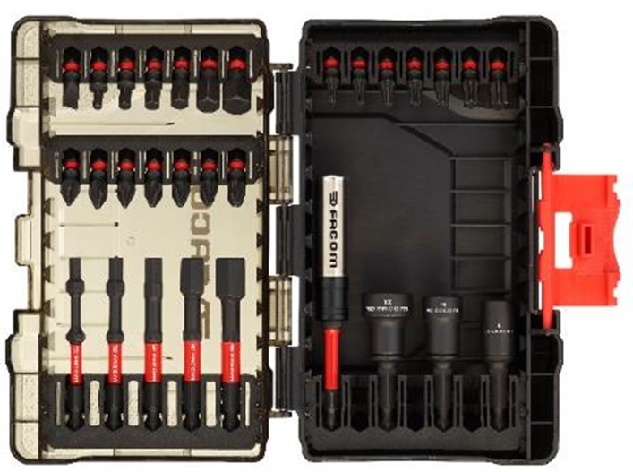 Coffret de vissage 30 Outils Magnétiques Tournevis Porte embouts +