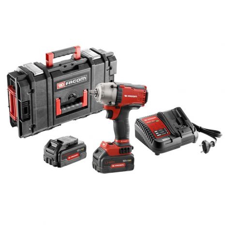 Clé à chocs compacte 18 V + 2 batteries 5 Ah FCF894P2-QW Facom