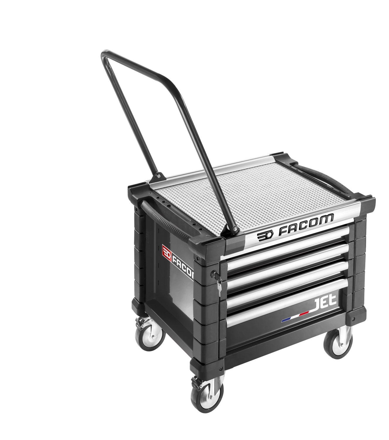 Coffre roulant JETM3 4 tiroirs - 3 modules par tiroir Facom