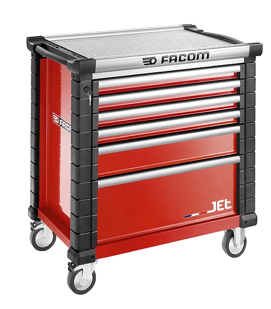 Servante Jet+ 6 tiroirs + sélection outillage JET.6M4PLPF Facom
