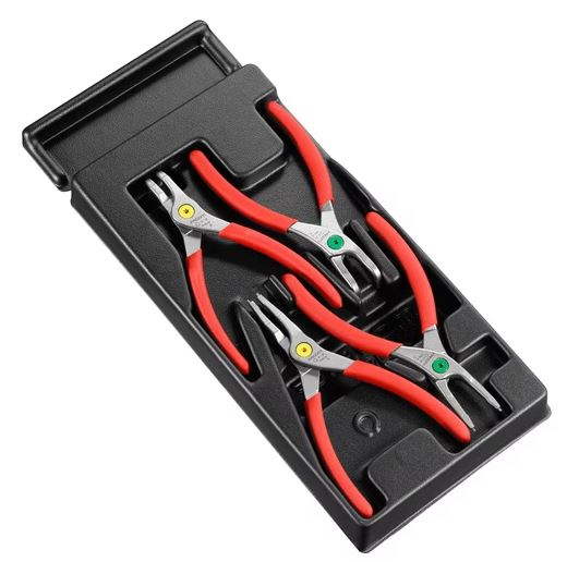 Module de 4 pinces ouvrantes et fermantes pour circlip MOD.PCPB 