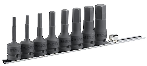 Jeu de 8 douilles impact pour tournevis 1/2" NSHM.J8 Facom
