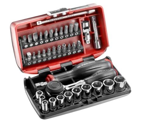 Coffret douilles 1/4 6 pans métrique Facom