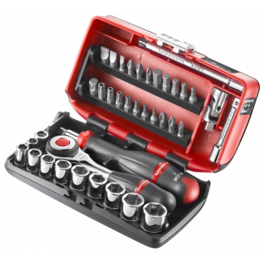  Coffret douilles 1/4" nano 6 pans pouces R.360NANO-U1 