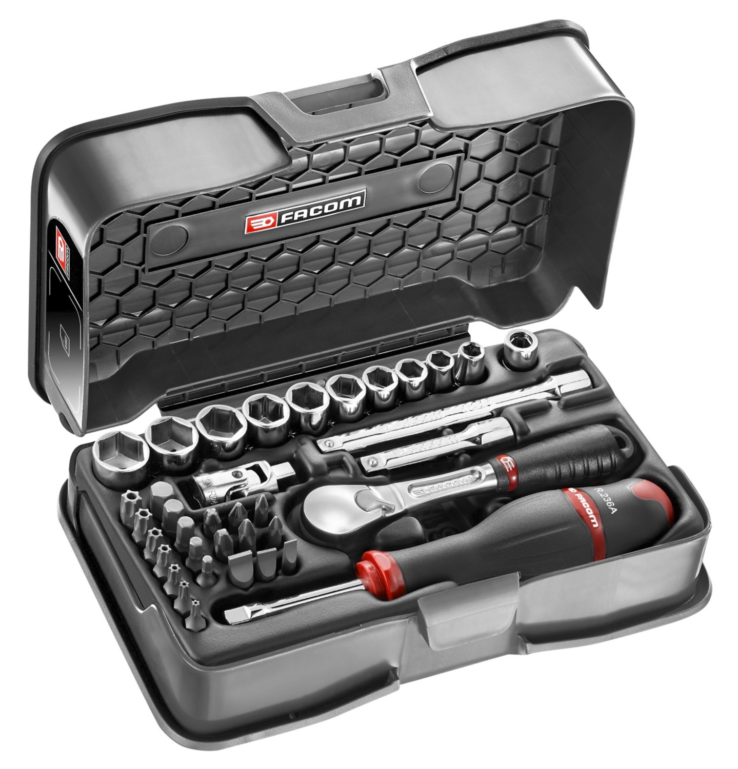  Coffret douilles 1/4" 6 pans métriques et embouts - 37 pièces RL.161-6P6 
