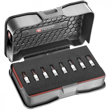  Coffret de vissage 8 embouts OGV GRIP 6 pans 1/4" 