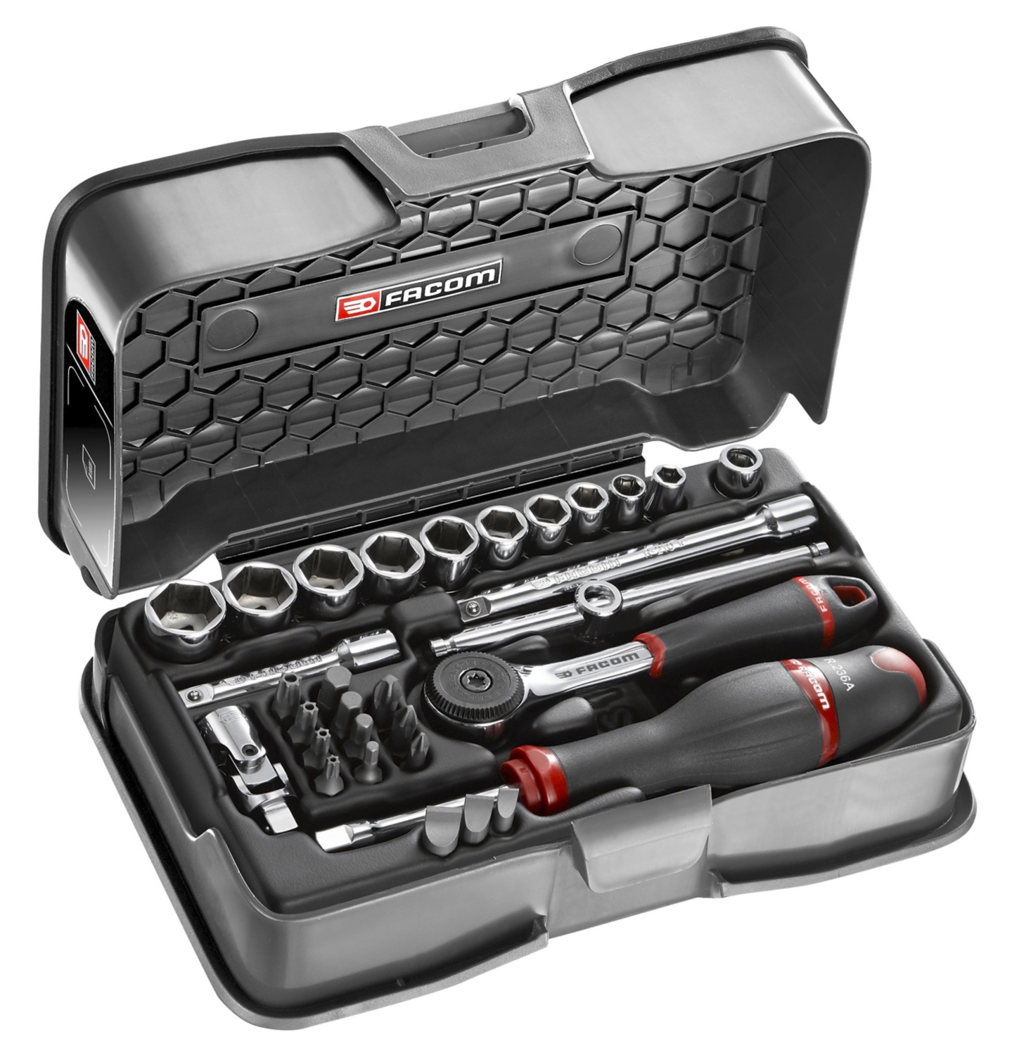 Coffret de douilles 1/4" 6 pans R.161 5,5 - 14 mm R.161-5P6 Facom