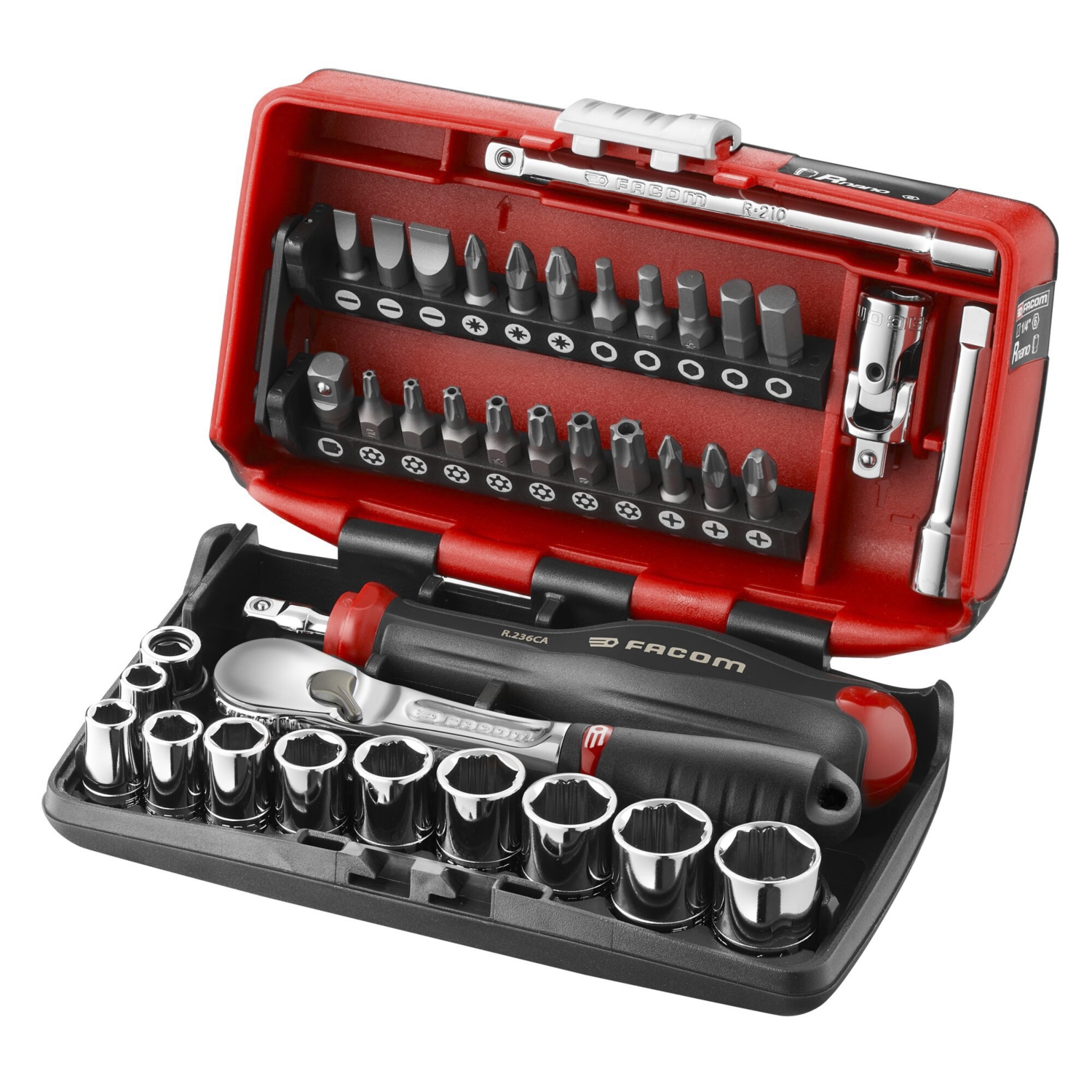 Coffret Nano 1/4" avec douilles OGV® Grip Facom