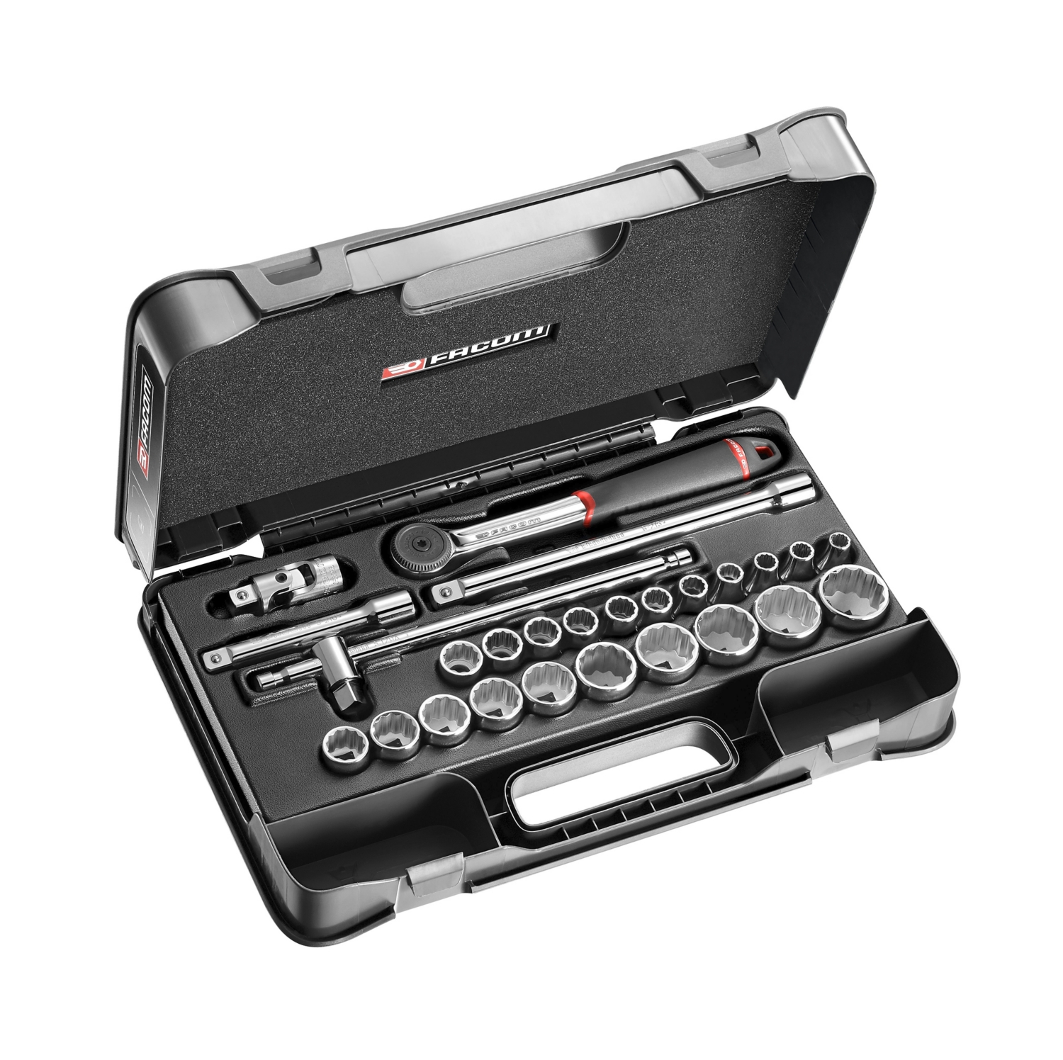  Coffret douilles 1/2" 12 pans métriques 26 pièces - 8 - 32 mm S.161-4P12 