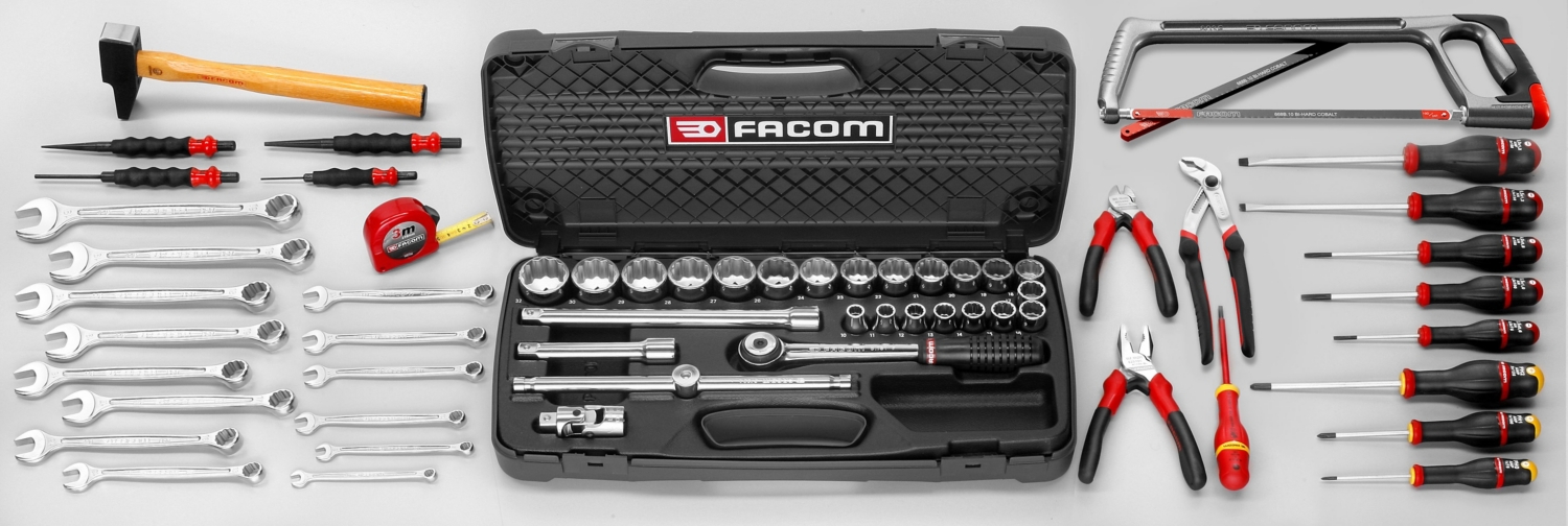 Sélection mécanique générale 122 outils - Facom CM.110A : Outillage à main  FACOM - Promeca