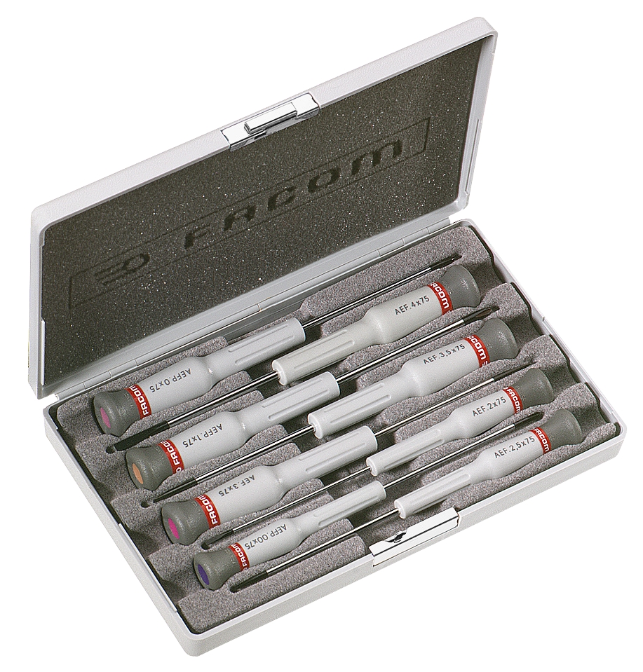 Tournevis "Micro-Tech" coffret de 8 AEF.J3 Facom