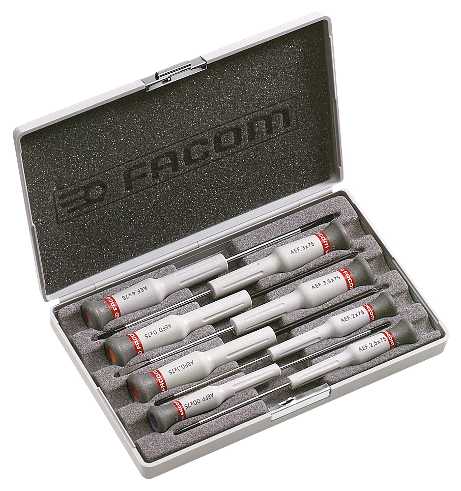  Coffrets de 8 tournevis Micro-Tech AEF.J6 