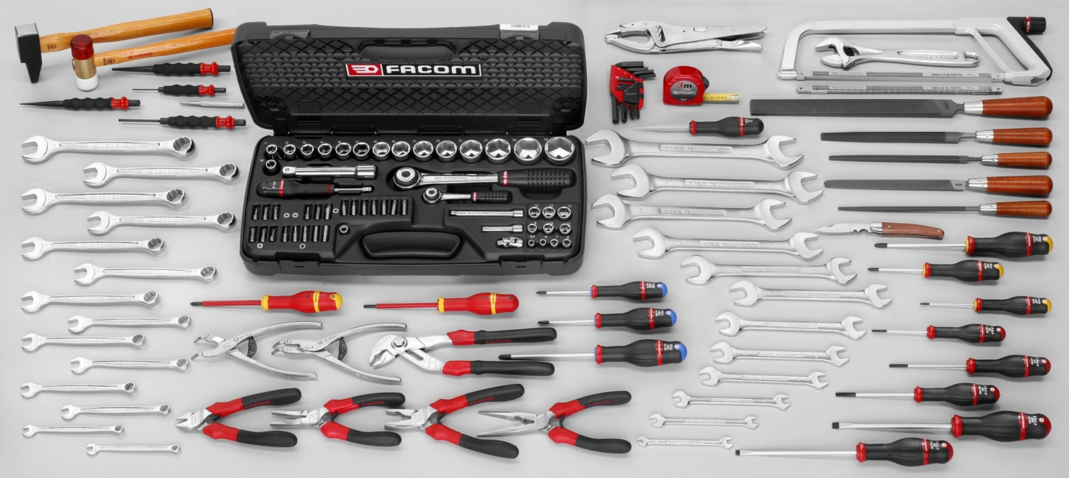 Sélection mécanique générale 128 outils CM.120A Facom