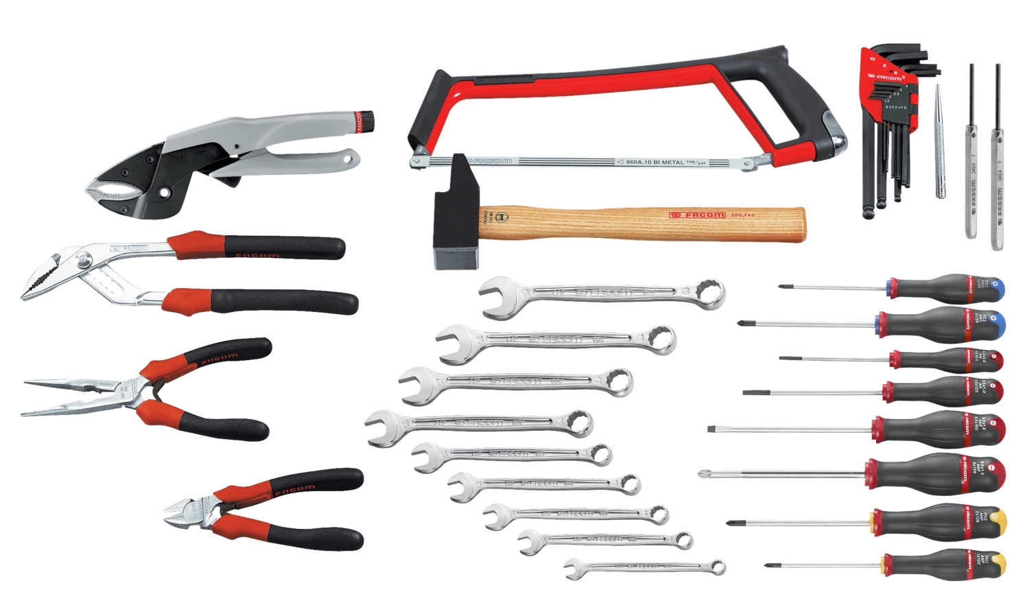 Composition 35 outils premier équipement Facom