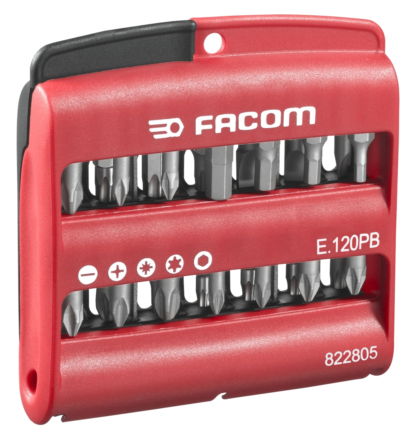  Coffret 28 embouts mixtes High Perf' + porte-embouts en coffret E.120PB 