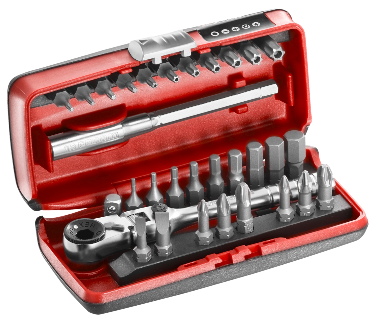 Coffret d'embouts à cliquet 1/4" R.180J31 R.180J31PB Facom