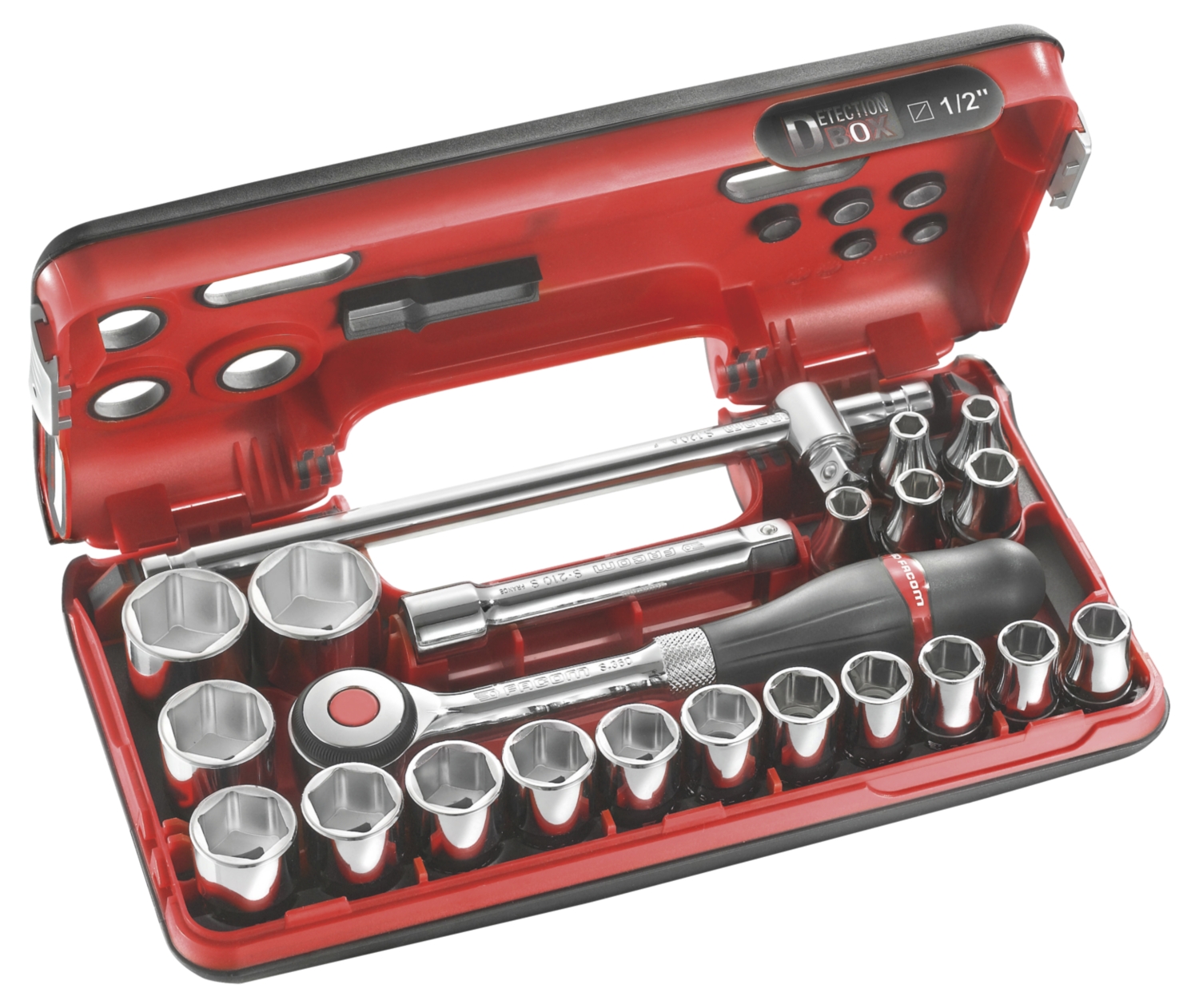 Coffret DBOX douilles 1/2" 6 pans métrique - 8 - 32 mm S.360DBOX4PB Facom