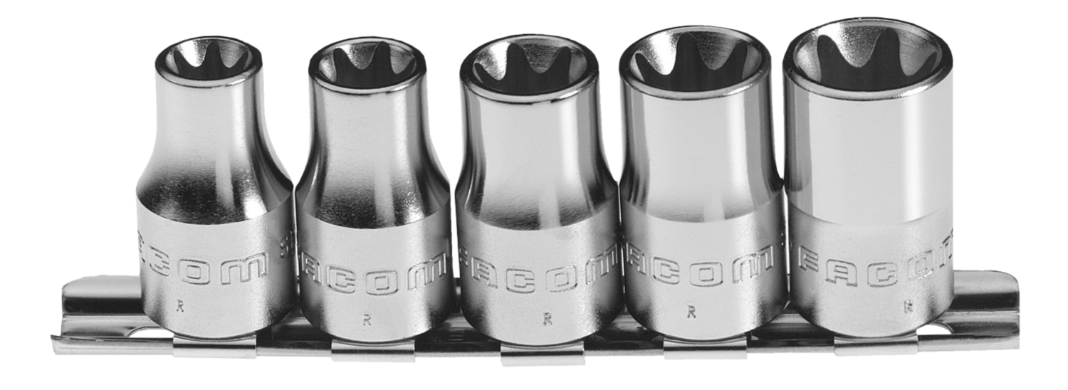 Douilles Torx 1/2" jeu de 5 STX.40 Facom
