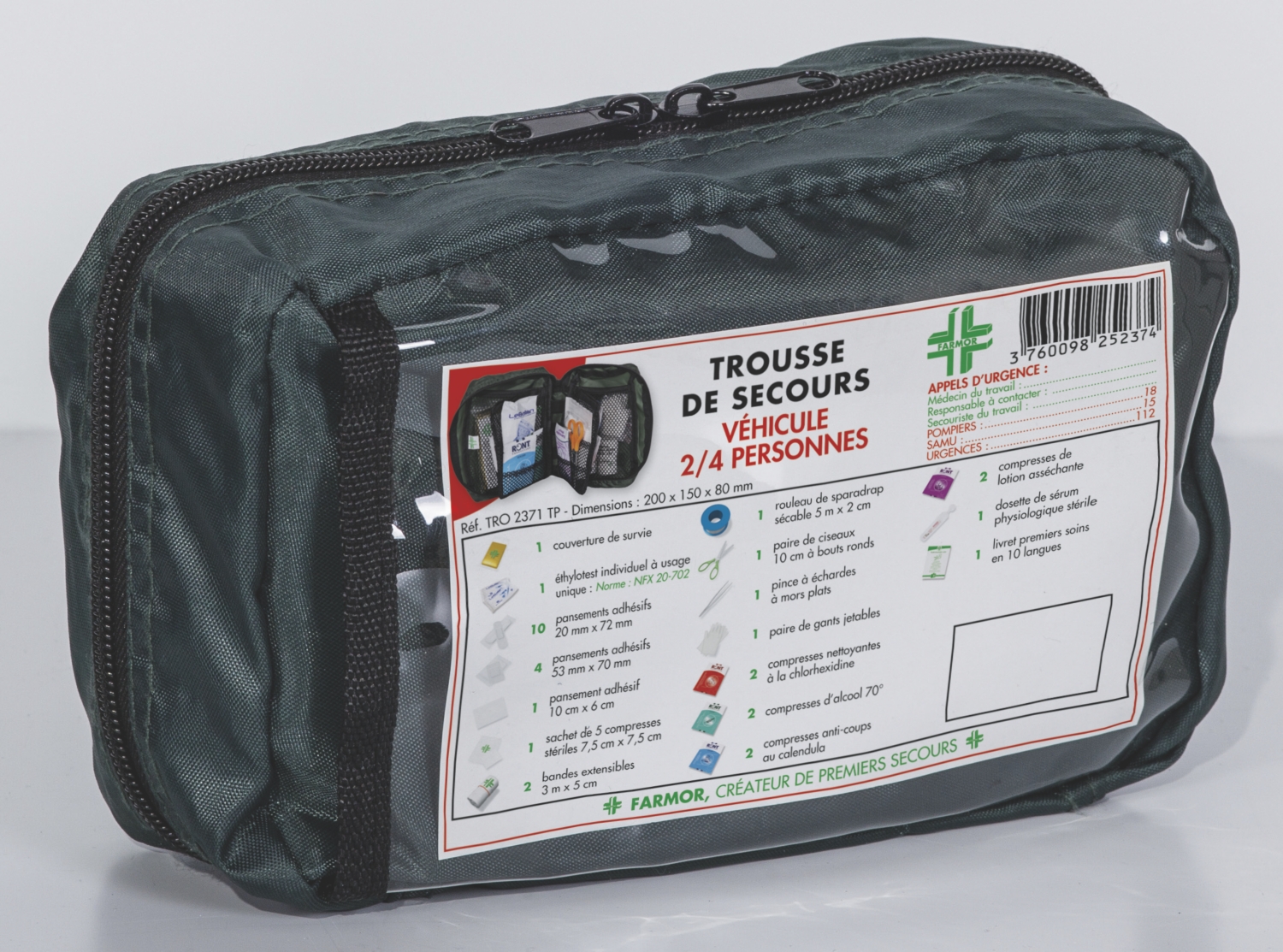 Trousse de secours TRO 2371 TP Farmor