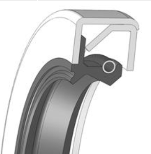 Joint à lèvre double cage double lèvre nitrile profil DC Fast Ring