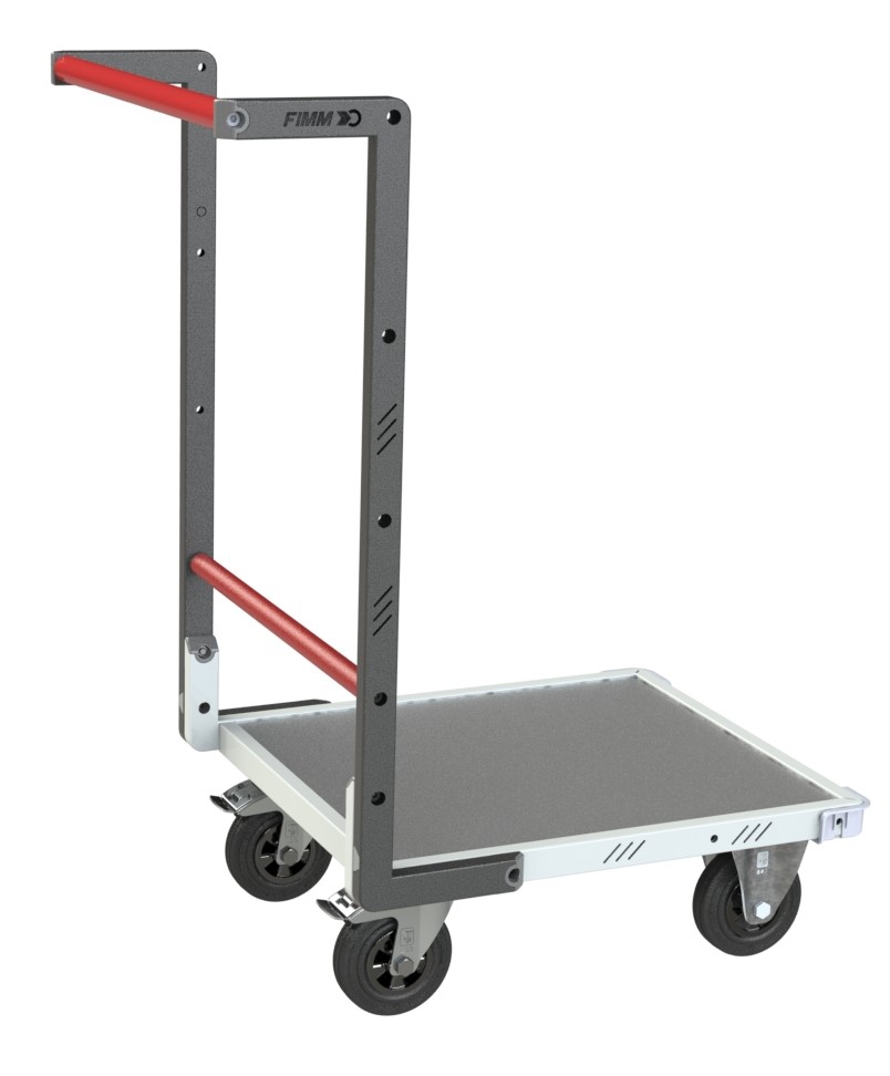 Chariot conception Flat-Pack plateau tôle 550 x 500 mm Fimm