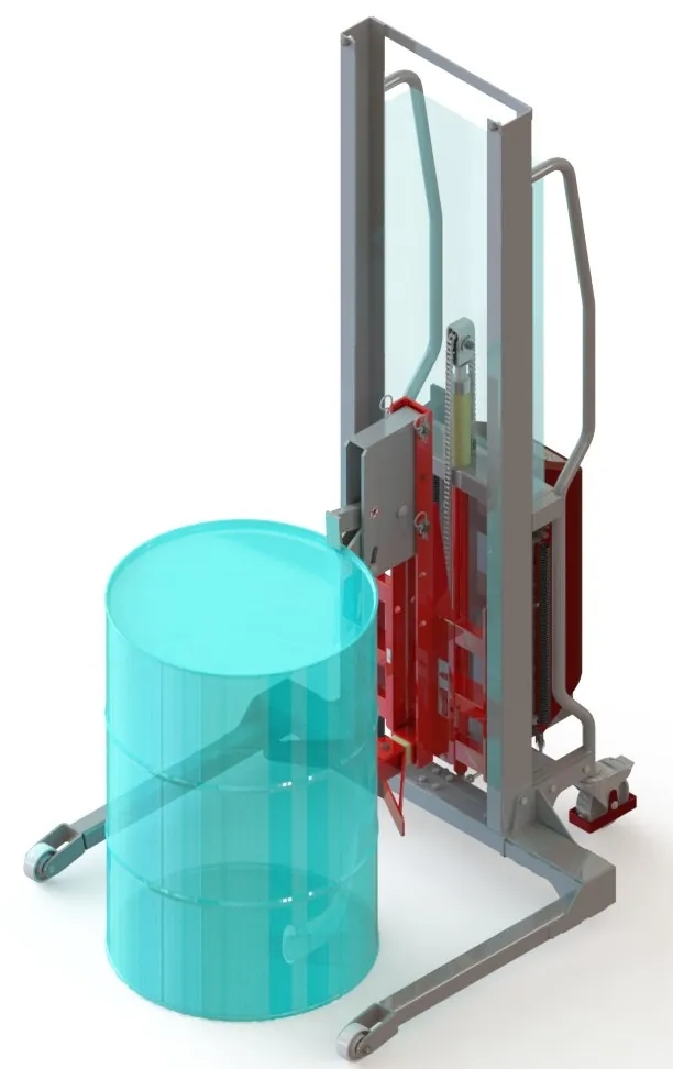Gerbeur électrique Levfix avec pince automatique pour fût