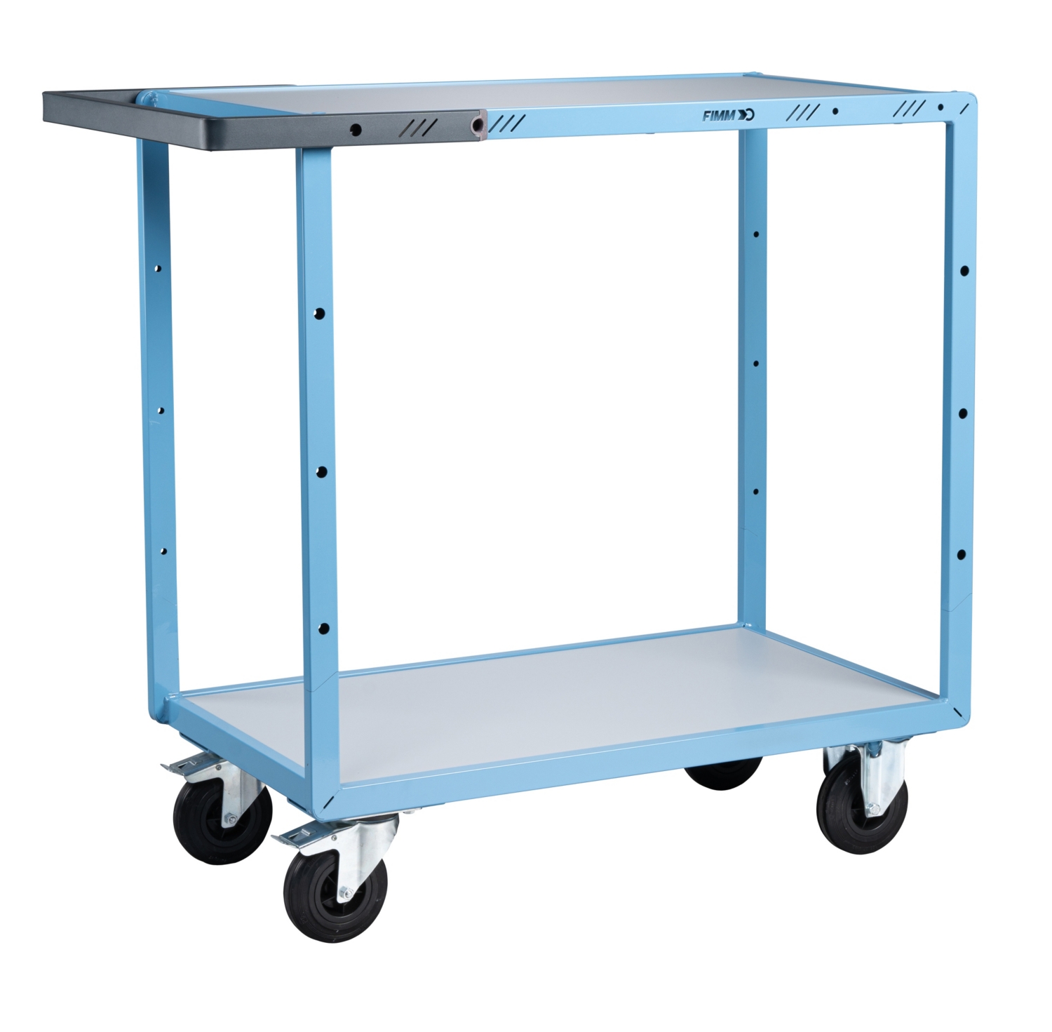 Servante mécano-soudée montée 250 kg roues caoutchouc Fimm