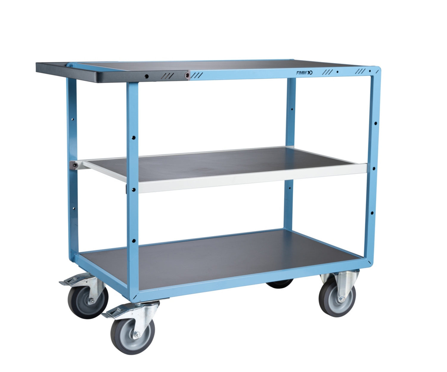 Servante mécano-soudée montée 400 kg roues TPE Fimm