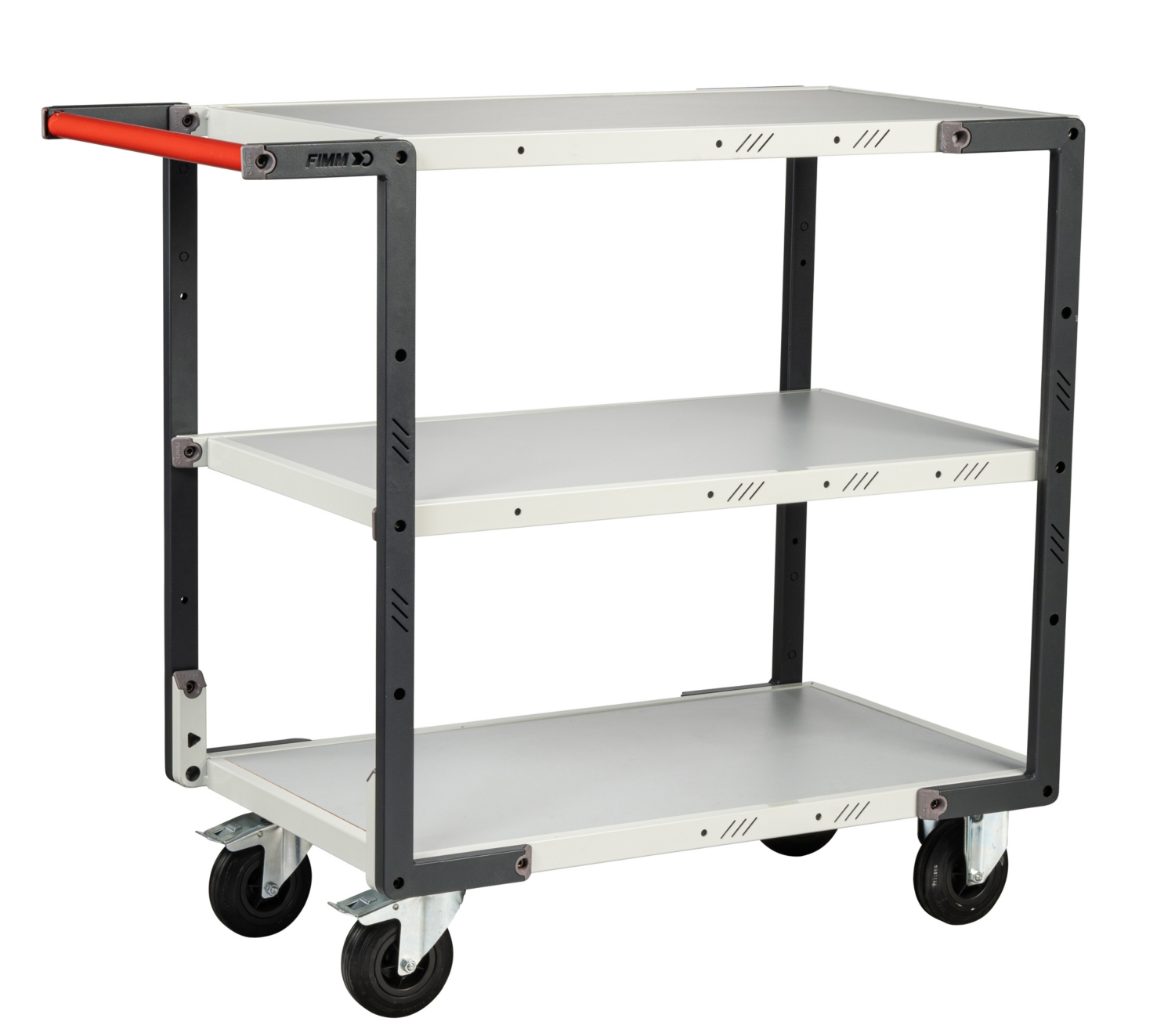 Servante 850 x 500 mm 250 kg roues caoutchouc démontée Fimm