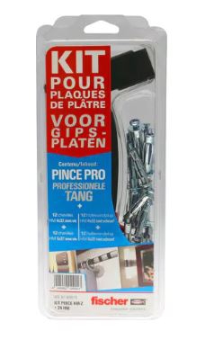 Kit pince avec 24 chevilles pour corps creux HM Fischer