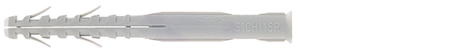 Cheville nylon rallongée avec vis tête hexagonale Fischer