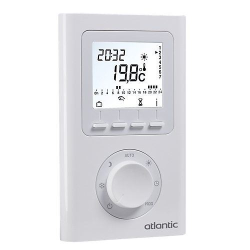 Thermostat d'ambiance électrique radio programmable Atlantic