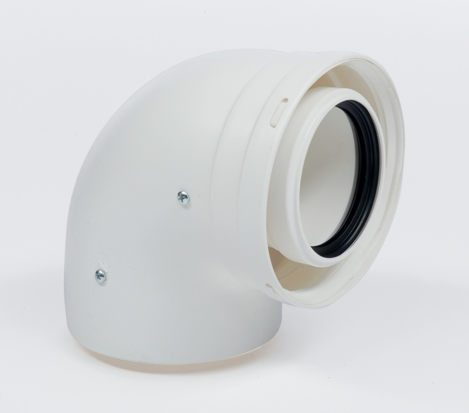  Coude adaptateur ventouse 60/100 à 80/125 - 90° 