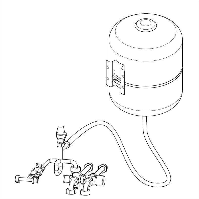 Kit vase expansion sanitaireAtlantic PAC et Chaudières-AEN074273