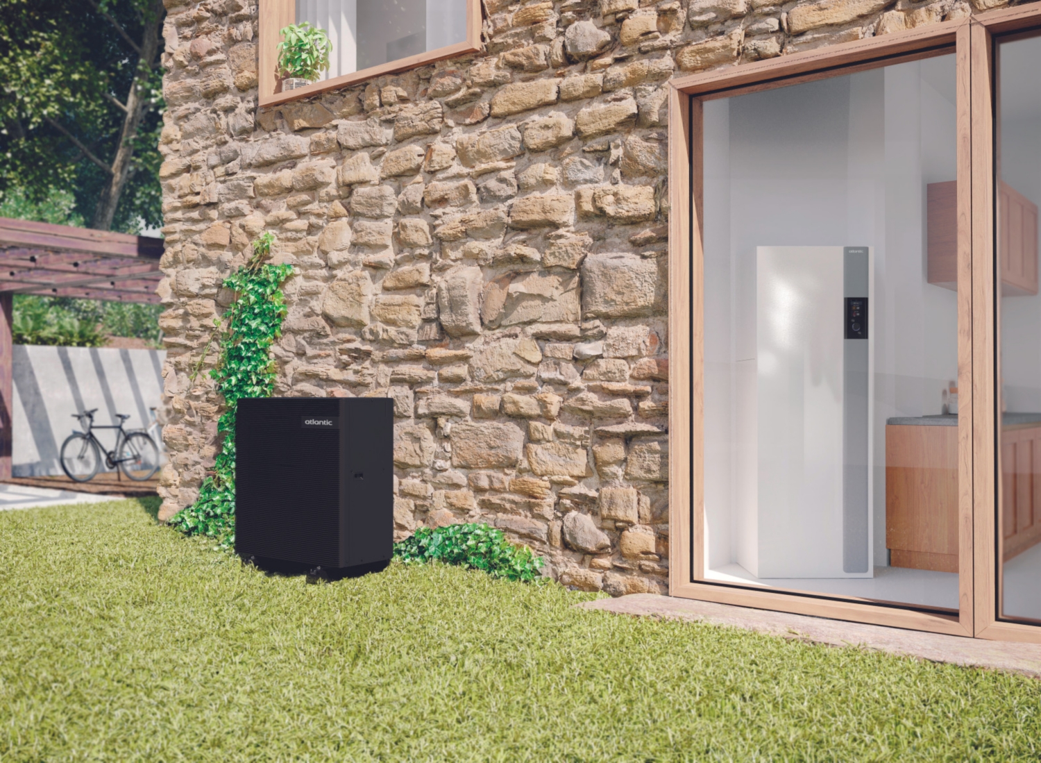 Pompe à chaleur monobloc Alfea M Duo - R290 : ballon ECS intégré 190 L Atlantic