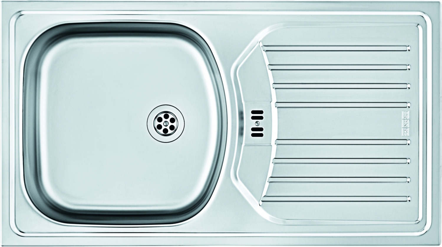  Evier Eurostar Nova à encastrer - 1 cuve 1 égouttoir - Inox lisse 