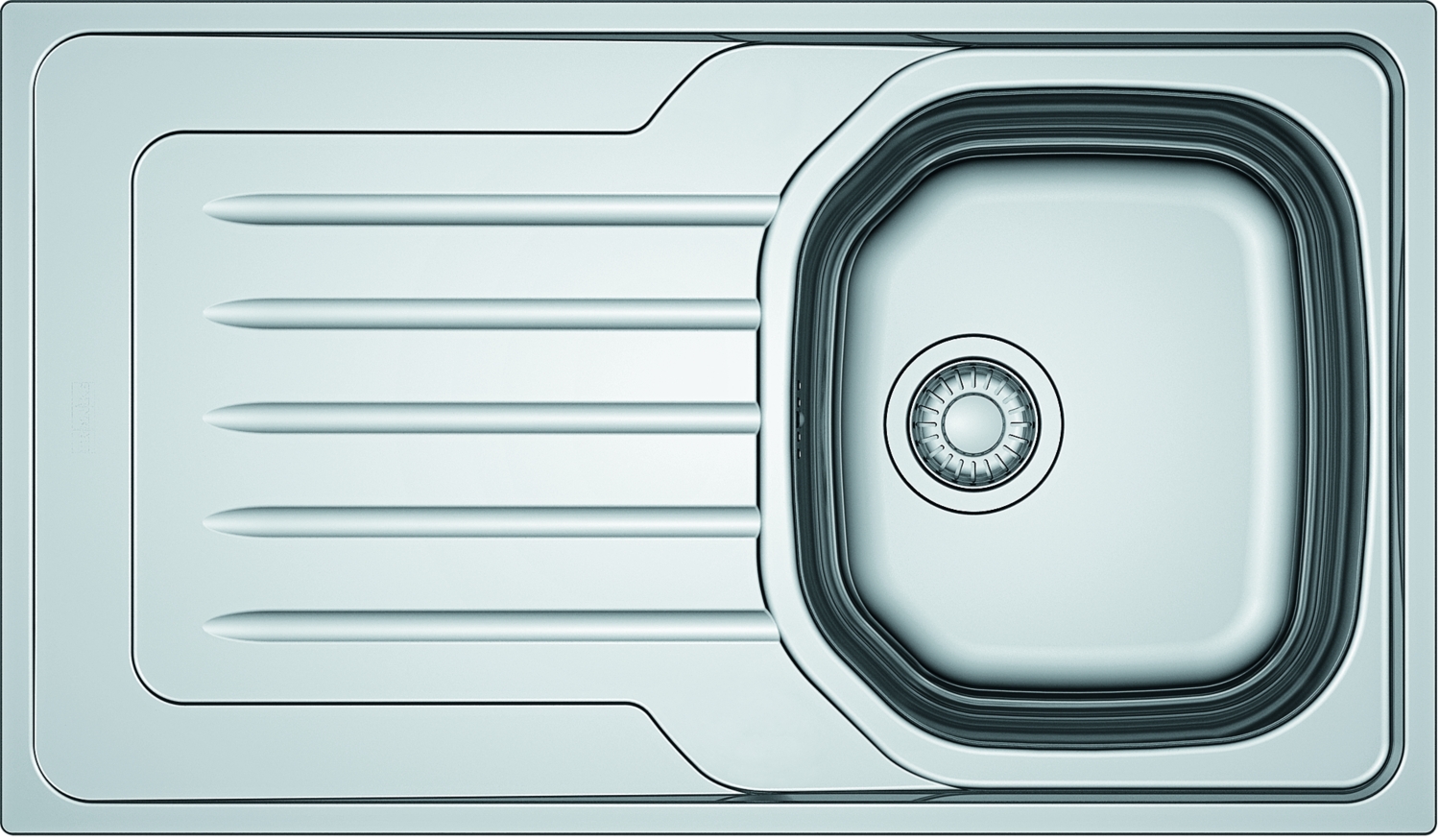 Evier Ondaline à encastrer - 1 cuve 1 égouttoir - Inox-Dekor® Franke