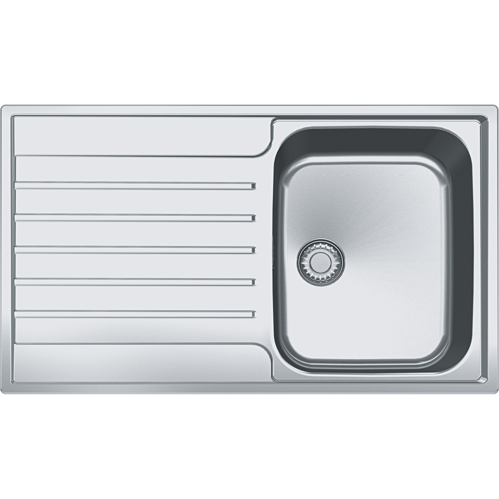 Evier Argos à encastrer sous plan - 1 cuve 1 égouttoir Inox Franke